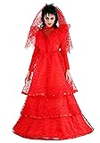 Adult Red Gothic Wedding Dress Womens, Undead Goth