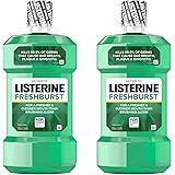 Listerine Freshburst Antiseptic Mouthwash with Germ-Killing Oral Care Formula to Fight Bad Breath, Plaque and Gingivitis, 500
