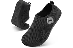 JIASUQI Mens Walking Shoes Wide Barefoot Diabetic Orthopedic Recovery Shoes Comfortable Adjustable Zero Drop Sneakers for Ind