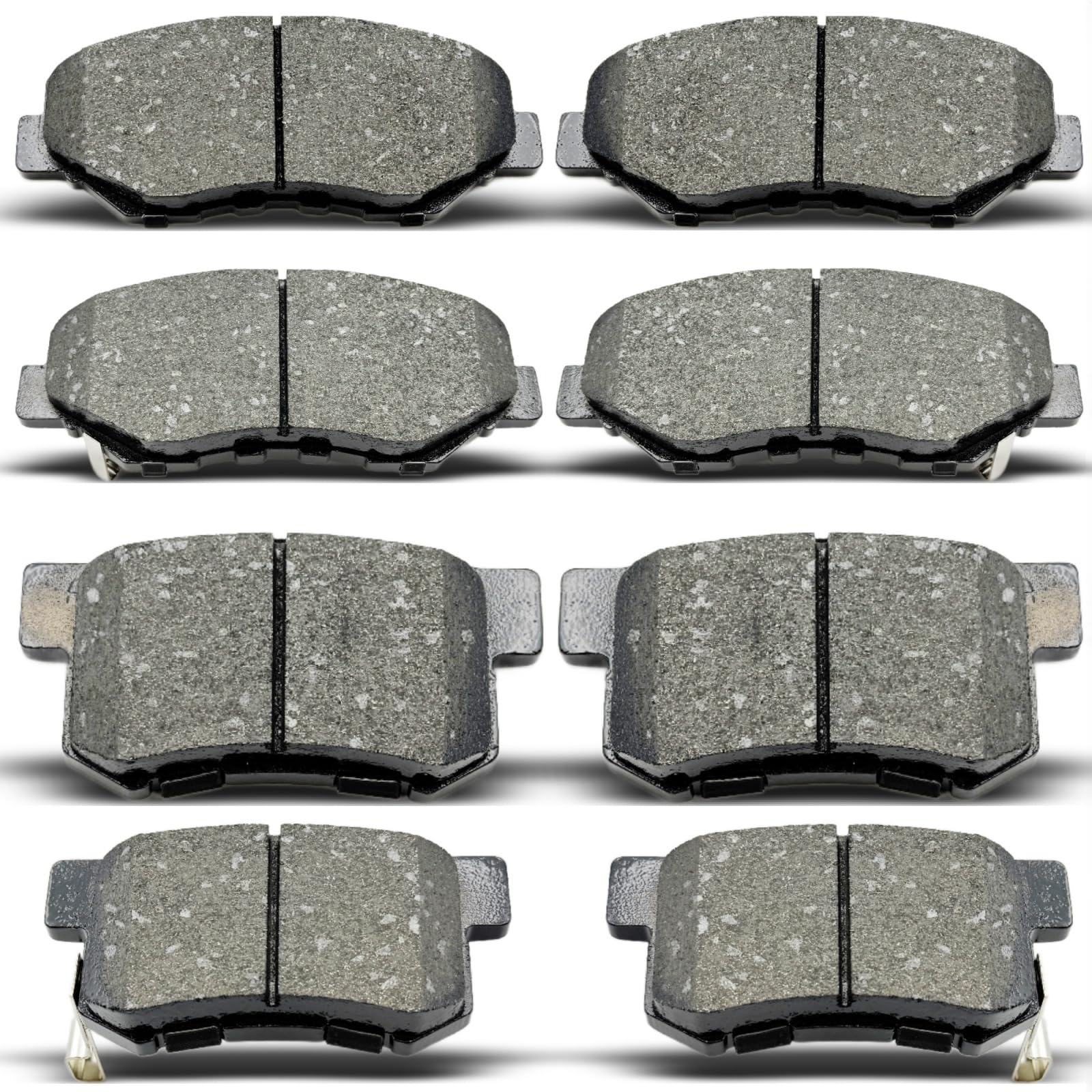Photo 1 of AnnoVinco 8PCS Front & Rear Ceramic Brake Pads Replacement Kit Fits 2013-2015 For Acura ILX, 2012-2015 For Honda Civic,2003-2007 For Honda Accord(D537 D914)