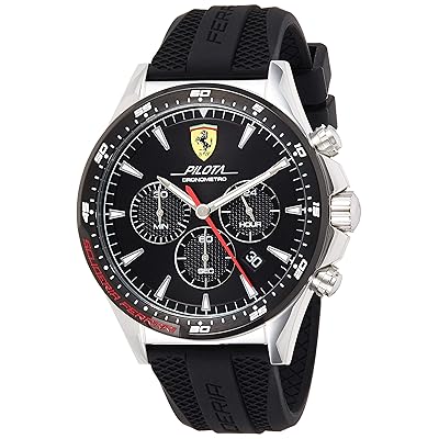 Ferrari Men's Chronograph Quartz Watch with Silicone Bahrain Ubuy