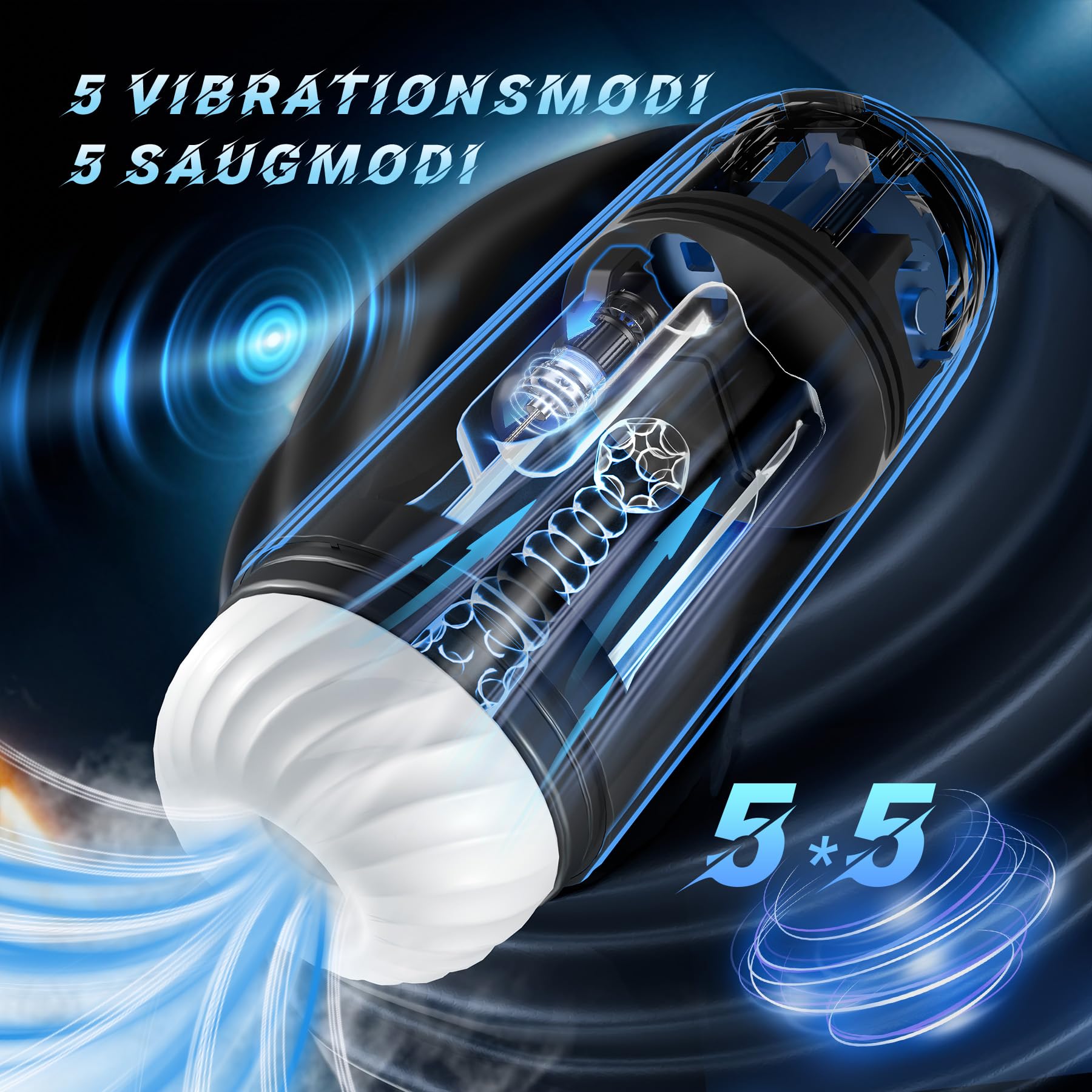 SVAKOM SAM NEO 2 PRO Elektrischer Masturbator mit APP, 5 Saugmodi 5 Vibration mit Heizfunktion Sex Spielzeug für die Männer, Masturbieren für Männer Sex Toys Taschenmuschi Sexspielzeug Masturbatoren