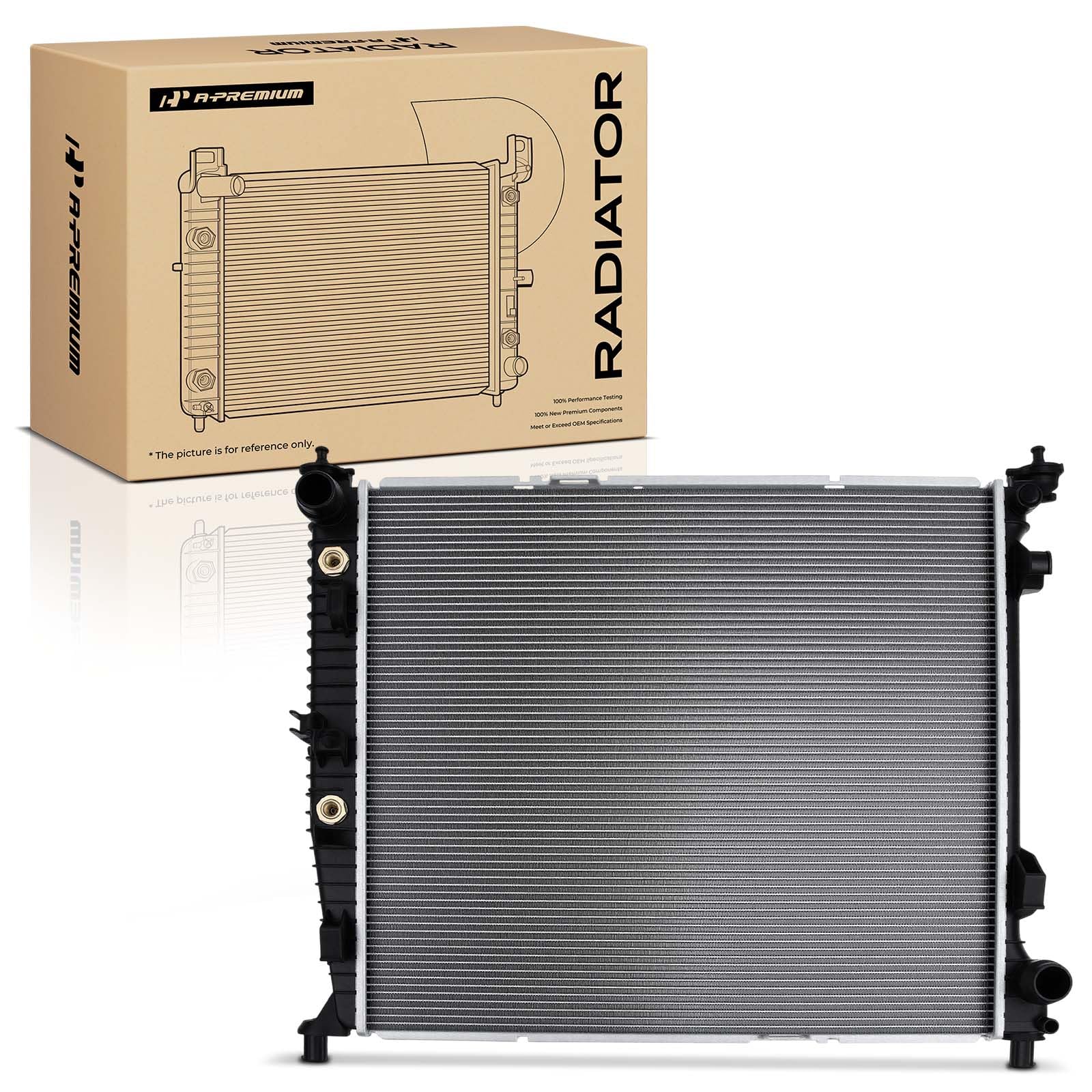 A-Premium Conjunto de radiador de refrigerante de motor con enfriador de aceite de transmisión compatible con Mercedes-Benz W166 X166 GL350, GL450, GLE450, ML250, ML350, ML400, transmisión automática, reemplazo # 0995001303