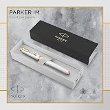 Parker IM Rollerball Pen Premium Pearl Lacquer Gold Trim Fine Point Gift Box view 2