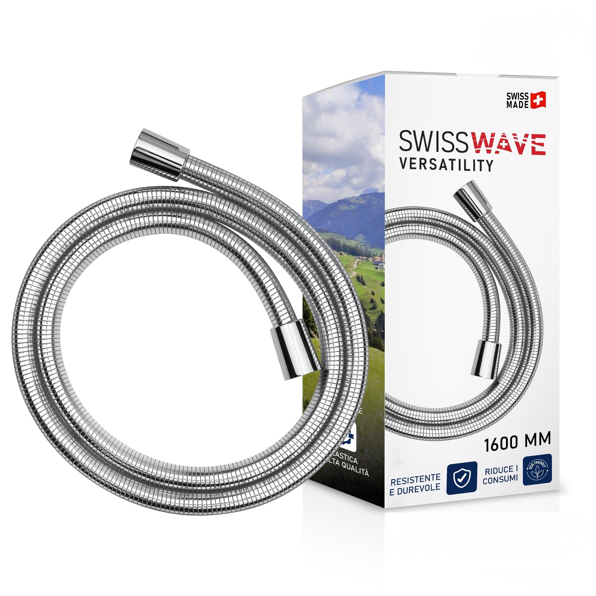 Shower Hose Silver 1600 mm