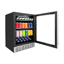 ZLINE 24" Monument 154 Can Beverage Fridge in