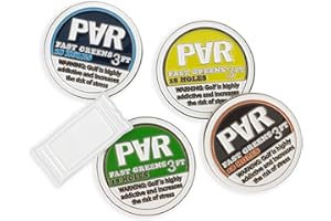 Play and Repeat Happy Gilmore Golf Ball Marker with Magnetic Hat Clip - Funny Golf Gift for Men - Golf Accessories and Gifts