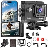 SJCAM SJ4000 4K30FPS 40MP WiFi Action Camera,3-Axis EIS Stabilization Snorkeling Sport Camera,170°FOV Wide Angle 30M Underwater Camera,5X Zoomfor Surfing cam and Skiing,Hiking,Adventure