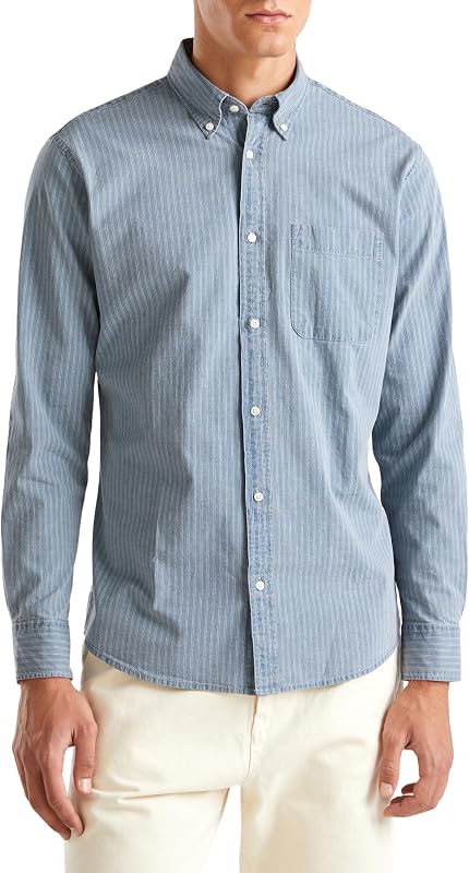 Herren Hemd, blau, Small