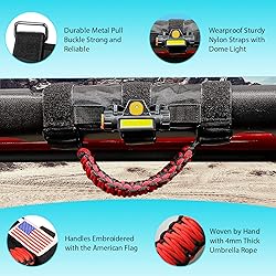 GAIZON 2 Pack Grab Handles Roll Bar Paracord for