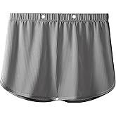 Evankin Mens Boxer Brief Split Side Underwear Sexy Mesh Ice Silk Loincloth Thong Multifunctional Underpants