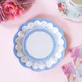 Talking Tables 24 Floral Paper Plates 17.5 cm with Scalloped Edge view 8