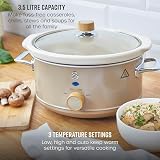 Swan Nordic Manual Slow Cooker 3.5L 200W Removable Ceramic Pot Auto Low High view 3
