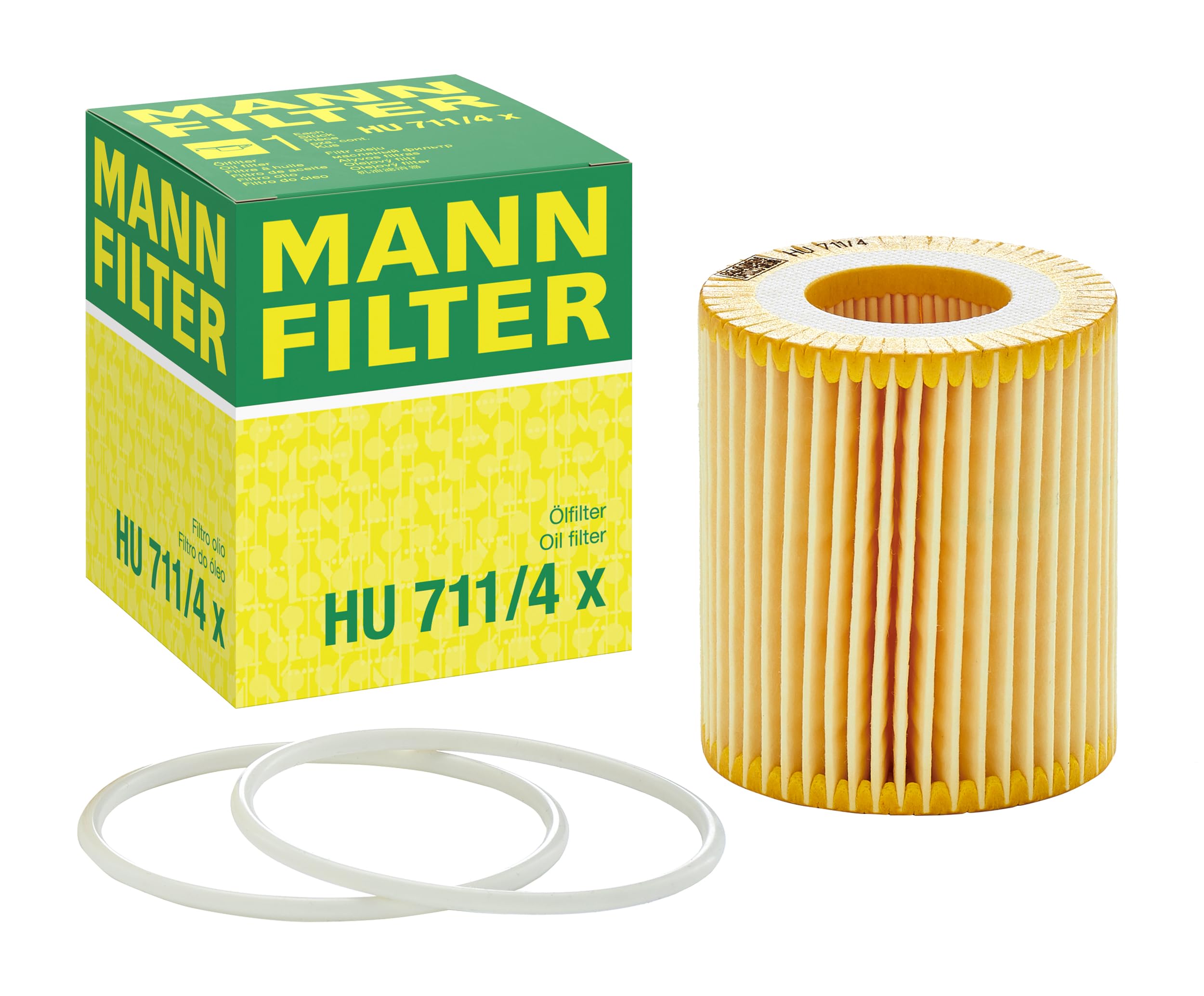 MANN-FILTER HU 711/4 x Oil Filter - CARS + TRANSPORTERS