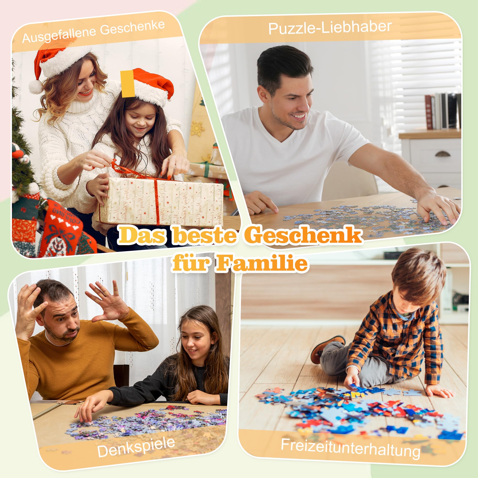 Easycosy Personalisiertes Puzzle mit eigenem Foto - 1000/500/300 Teile: Gestalte selbst Puzzle mit Bild Fotopuzzle - personalisierte Geschenke für Kinder Frauen Freundin Paare Partner zum Geburtstag 6