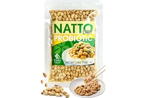 YAMASAN KYOTO UJI Japanese Natto Fermented Soybean, Freeze-Dried Natto Beans, Japanese Probiotic and Prebiotic Superfood - Vitamin K, Low Sodium, Non-GMO, Vegan, Made in Japan 70g(2.4oz)