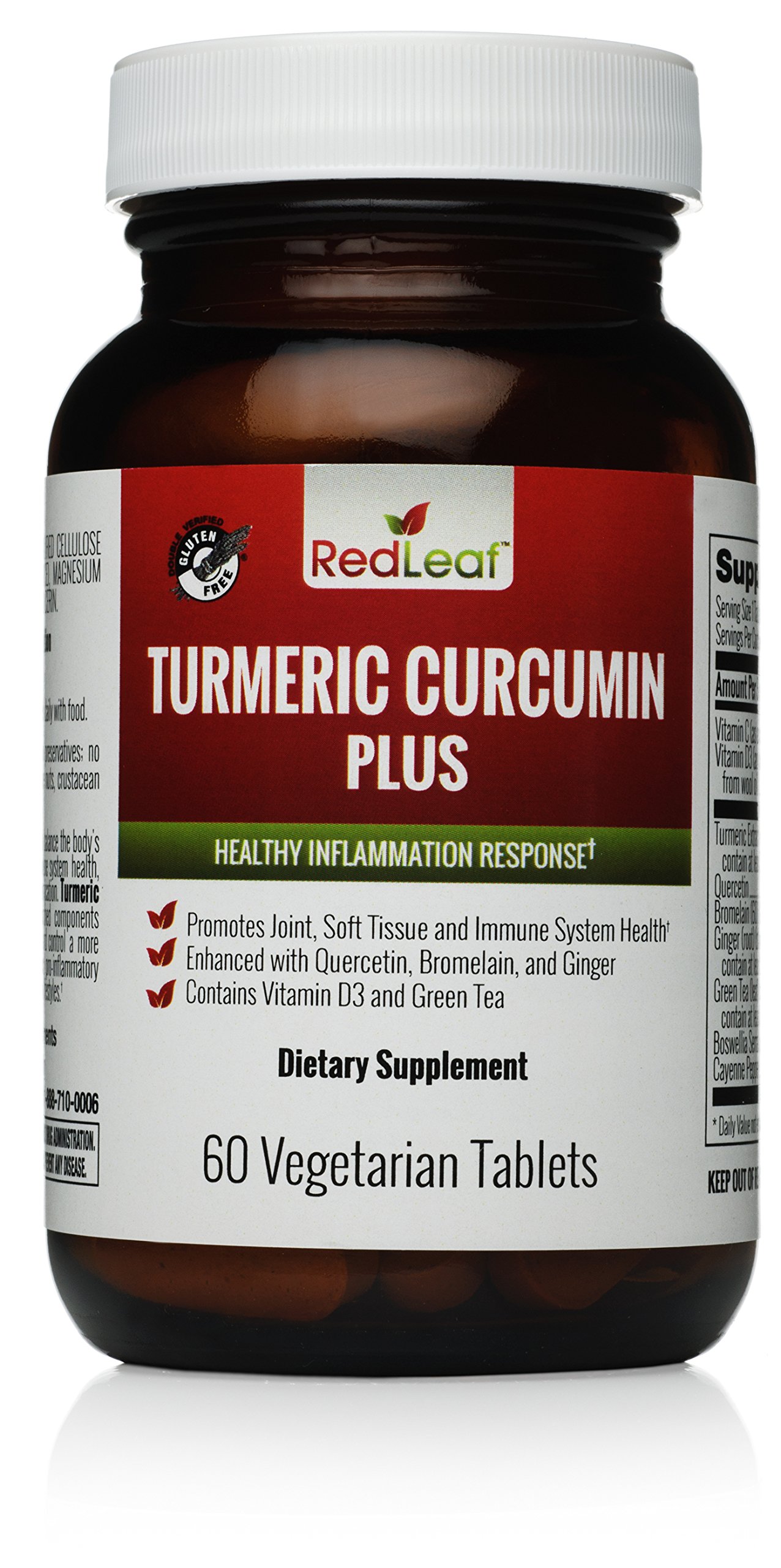 Buy Red Leaf Turmeric Curcumin Plus Premium AntiInflammatory Blend