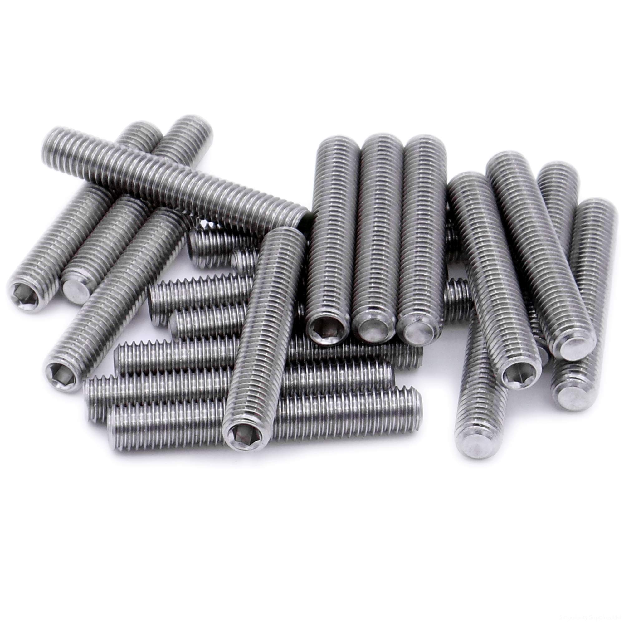 M5 (5mm x 18mm) Hex Socket Grub Screw (Cup Point) - Stainless Steel (A2) (Pack of 20)