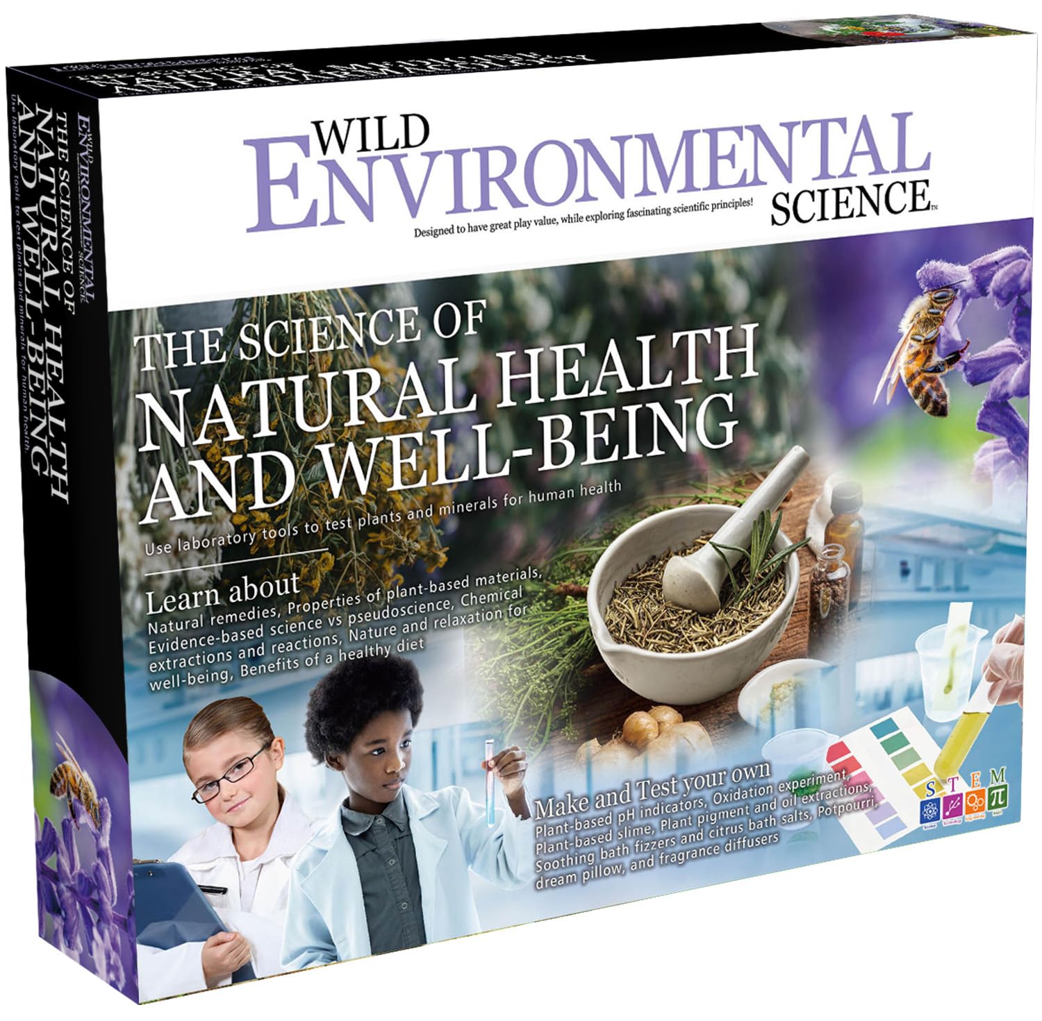 WILD ENVIRONMENTAL SCIENCE Natural Health and Well-Being - STEM Kit for Ages 8+ - Make Your Own Dream Pillow, Potpourri, Fragrance Diffusers and More