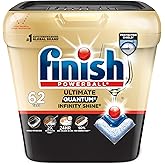 Finish® Ultimate Infinity Shine® Automatic Dishwasher Detergent, Fresh, 62 Tabs - Removes burnt-on stains & 24 h dried-on sta
