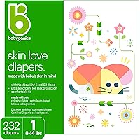 Babyganics Ultra Absorbant Diapers, Size 1, 232 ct