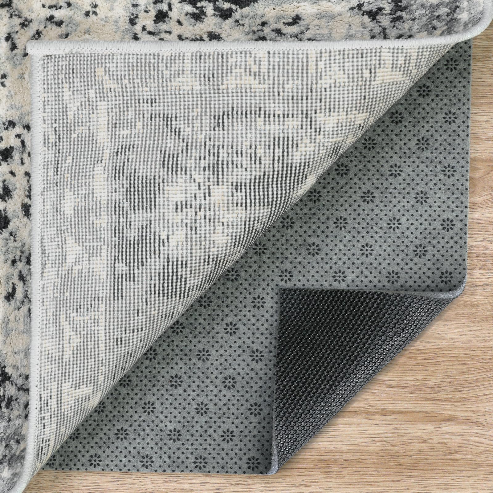 LINLA Dual Surface Felt+Rubber Non-Slip Rug