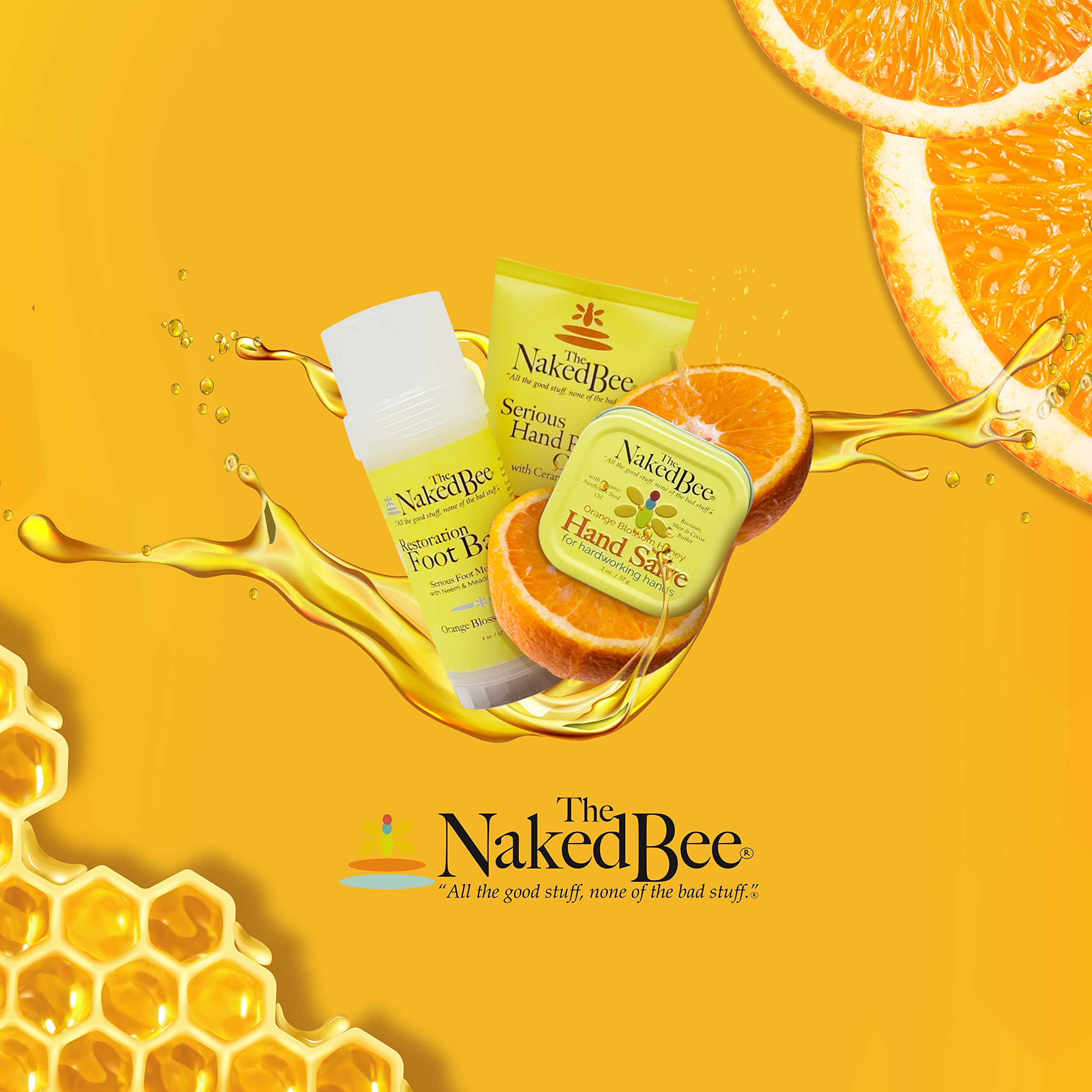 The Naked Bee Hand & Cuticle Healing Salve (1.5 oz/Sunflower, Beeswax & Shea Butter)