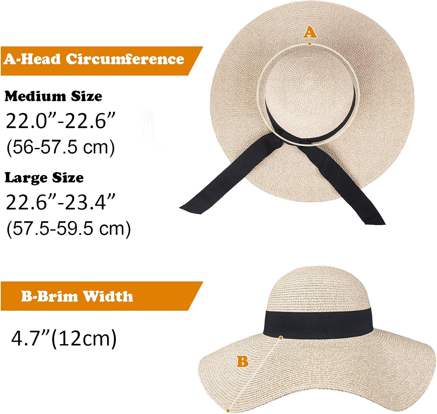 Womens Sun Straw Hat Wide Brim UPF 50 Summer Hat Foldable Roll up Floppy Beach Hats for Women at  Women’s Clothing store