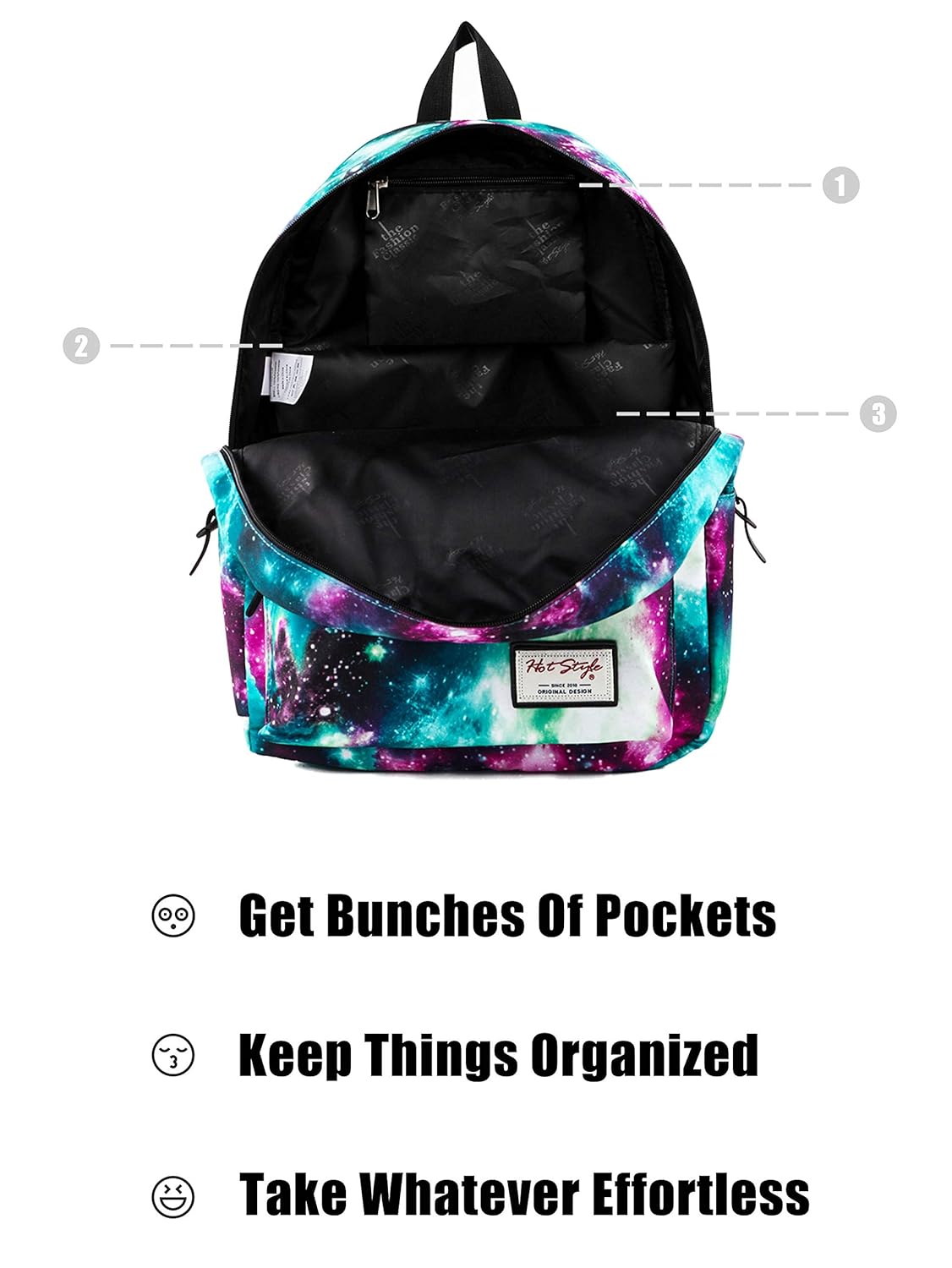 hotstyle TRENDYMAX Galaxy Backpack Cute for School 16