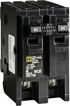 Square D By Schneider Electric Hom280cp Homeline 80 Amp Two Pole Circuit Breaker Amazon Com