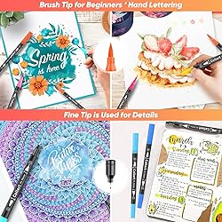 Caliart 72 Colors Dual Tip Art Markers for Adult