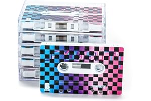 FYDELITY BMX Check Cassette Tape Blank Cassette Tapes for Recording Blank Audio Tapes Clear Audio Cassette Tape Color Cassettes Tapes Empty Cassette Tape Recordable Tapes- 5 Pack 60 Minute