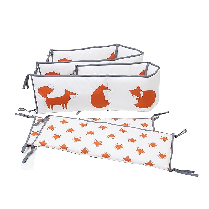 fox crib bumper