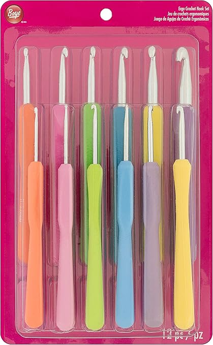 Boye Crochet Hook Set Ergonomic 12pc 12p Boy3396270001 Amazon Ca Home Kitchen