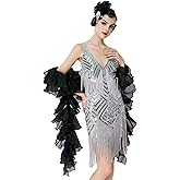 BABEYOND Chandelle Boa Vintage Boa - 200g 6.5ft Gatsby Organza Boa 1920s Flapper Accessories