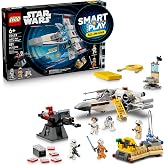 LEGO Star Wars SMART Play: Luke&rsquo;s Red Five X-Wing 75423 | All-in-One Building Set w/ SMART Brick, Interactive Toys for Boys &amp; Girls, Ages 6+, 5 SMART Tags &amp; 5 Minifigures, 581 Pieces