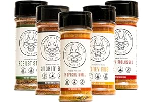 Dragon Island Spice Company - The Original Seasoning Kit - Grilling and Vegetable Spice Set - BBQ Gift Set - Gift For Cooks - 5 Units Per Kit