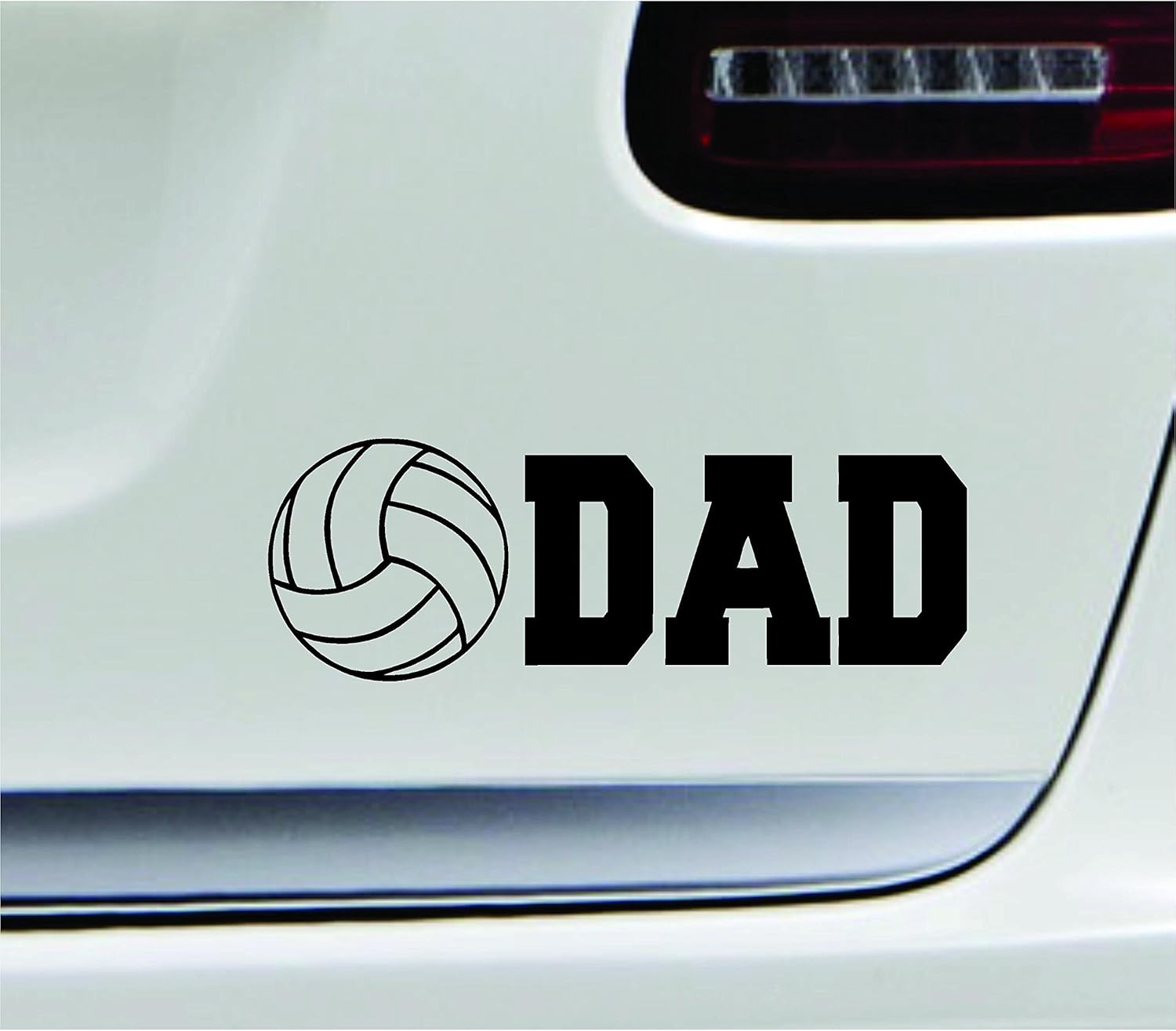 Amazon Com Expressdecor Volleyball Dad Text Sports Spike Coach Computer Laptop Symbol Decal Family Love Car Truck Sticker Window Black Automotive
