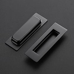 Ravinte 4 Pack Black Sliding Closet Door Handles