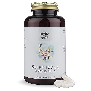 Selen 100 mcg Kapseln • 180 Kapseln (6-3 Monatsvorrat) • optimal dosiert • reines Selen • OHNE Magnesiumstearat • Deutsche Pr
