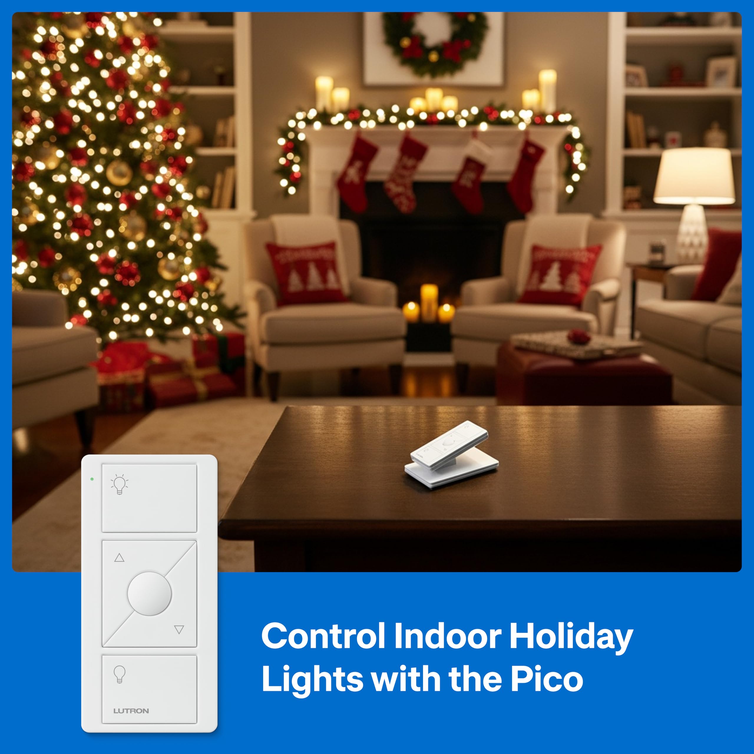 Lutron Caseta 3 Way Smart Dimmer Light Switch Kit, Includes Pico Remote, Bracket, and LED Dimmer Switch, No Neutral Required, P-PKG1WB-WH - View 4
