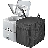 VEVOR Portable Toilet for Camping, Porta Potty with Carry Bag, 5.3 Gal Waste Tank & 3.2 Gal Flush Tank, Push-Button Pressuriz