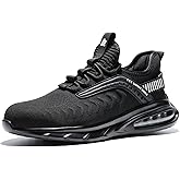 Furuian Steel Toe Shoes for Men Women Lightweight Cushion Sneakers Slip Resistant Safety Work Shoes Indestructible Sneakers