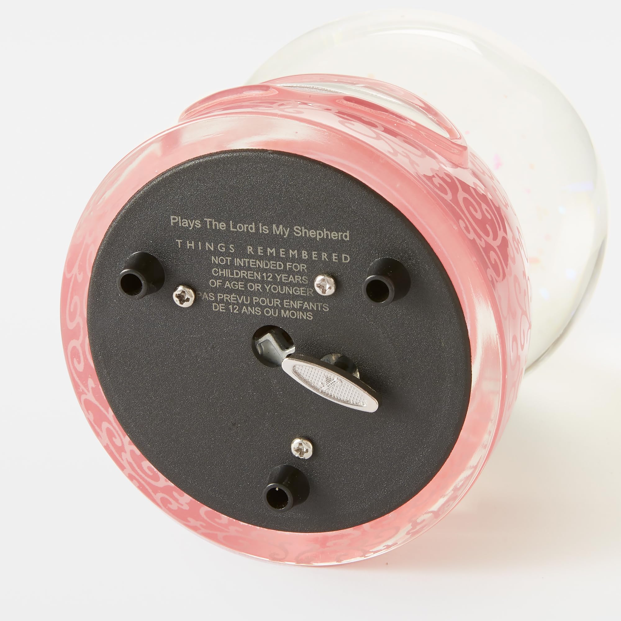 THINGS REMEMBERED Engraved Baptism Praying Girl Musical Snow Globe