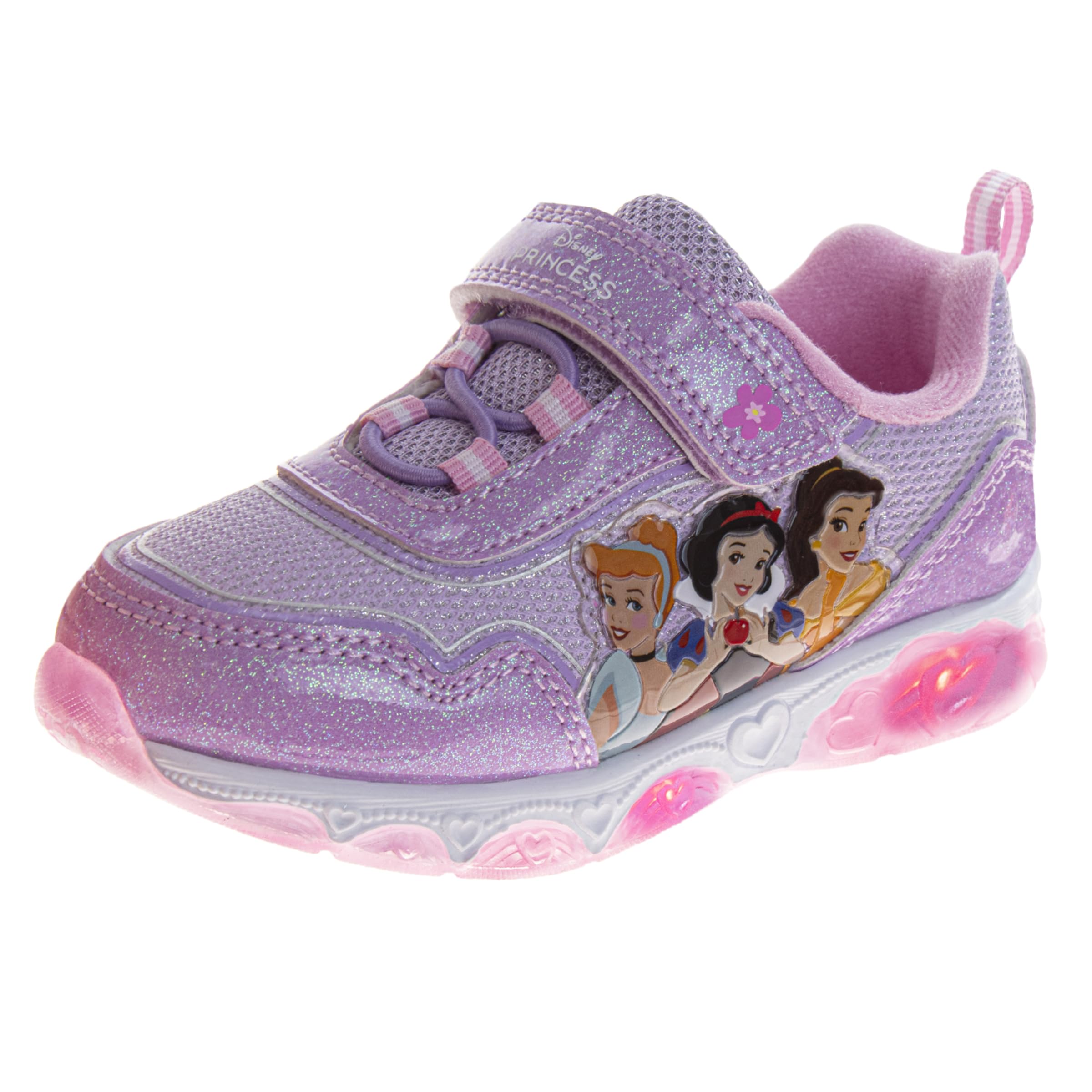 Photo 1 of *********READ CLERK NOTES*********
Disney Princess Sneakers Lights Little Mermaid Rapunzel Jasmine LED Light Up Shoe Athletic Shoes for Girls Purple (Size 10 Toddler)