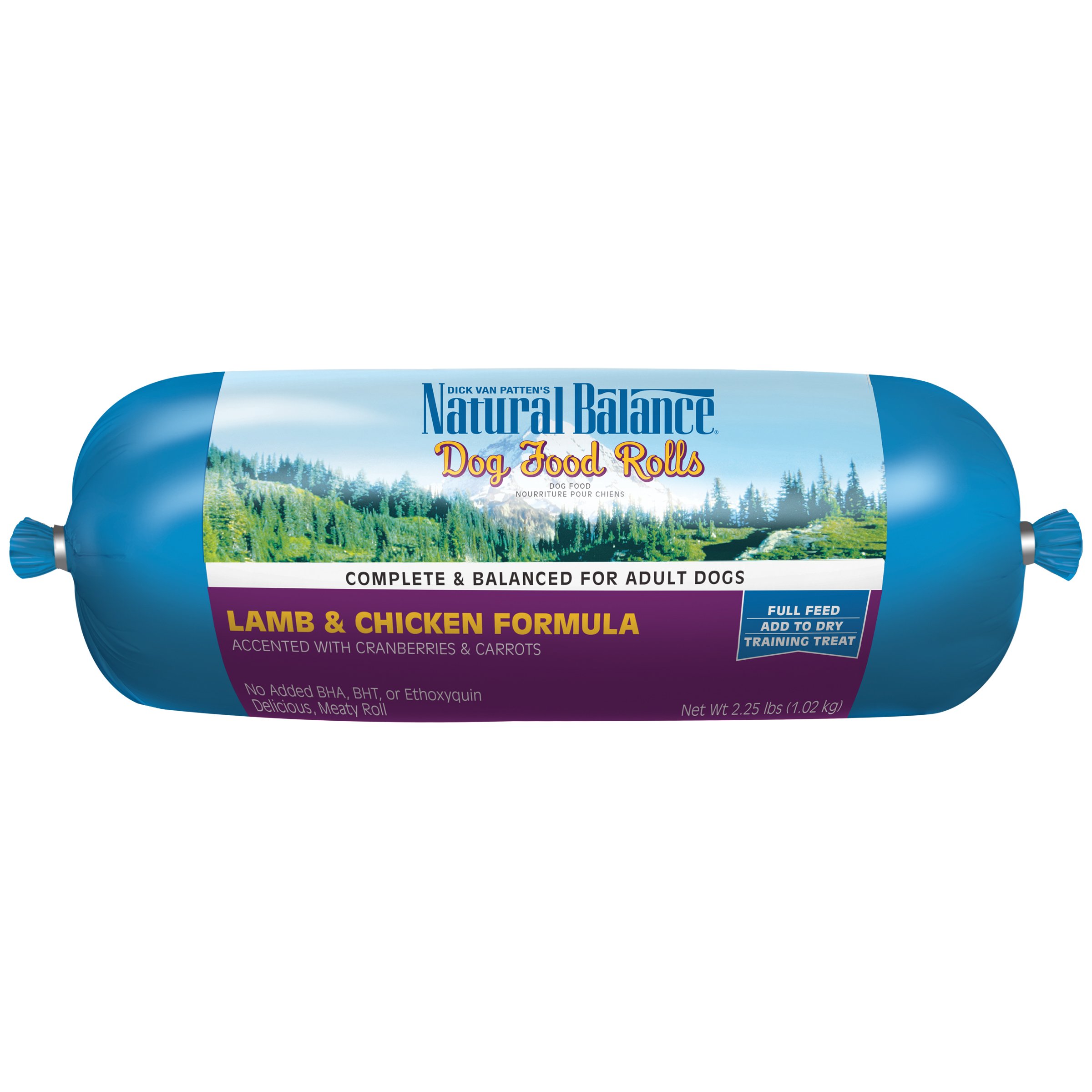 Natural Balance Dog Food Roll, Lamb & Chicken Formula, 2.25Pound