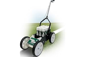 FOX VALLEY PAINT Fox Valley Athletic Super Striper Line Marking Machine Starter Kit — Includes 12 Cans of Durable Striping Paint for Easy Use with Paint Striper, Precise Lines on Various Surfaces