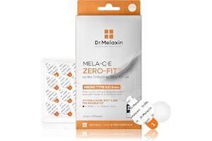 Dr.Melaxin Mela-C·E ZERO-FIT Invisible Ultra Thin Pimple Patches for Face, 0.013mm Post-Blemish Spot Stickers for Red Marks &