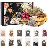 Simmering Pot Potpourri Kit 12 Pcs Varieties Dried Fruits and Spices -Black | for Every Season Holiday for Home Fragrance for Mothers, Teachers, Boy and Girl