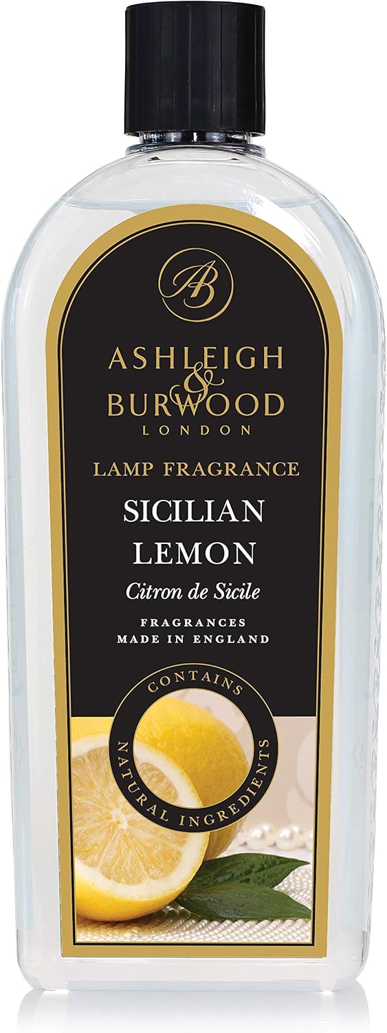 Ashleigh & Burwood, Lamp Fragrance 1 L / 1000 ml Sicilian Lemon, Fruity & Exotic Scent, Burn Time 40 Hours, Purifies - Image 3